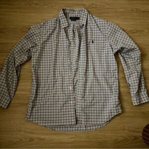 Polo Ralph Lauren Gray Plaid Button Down Shirt